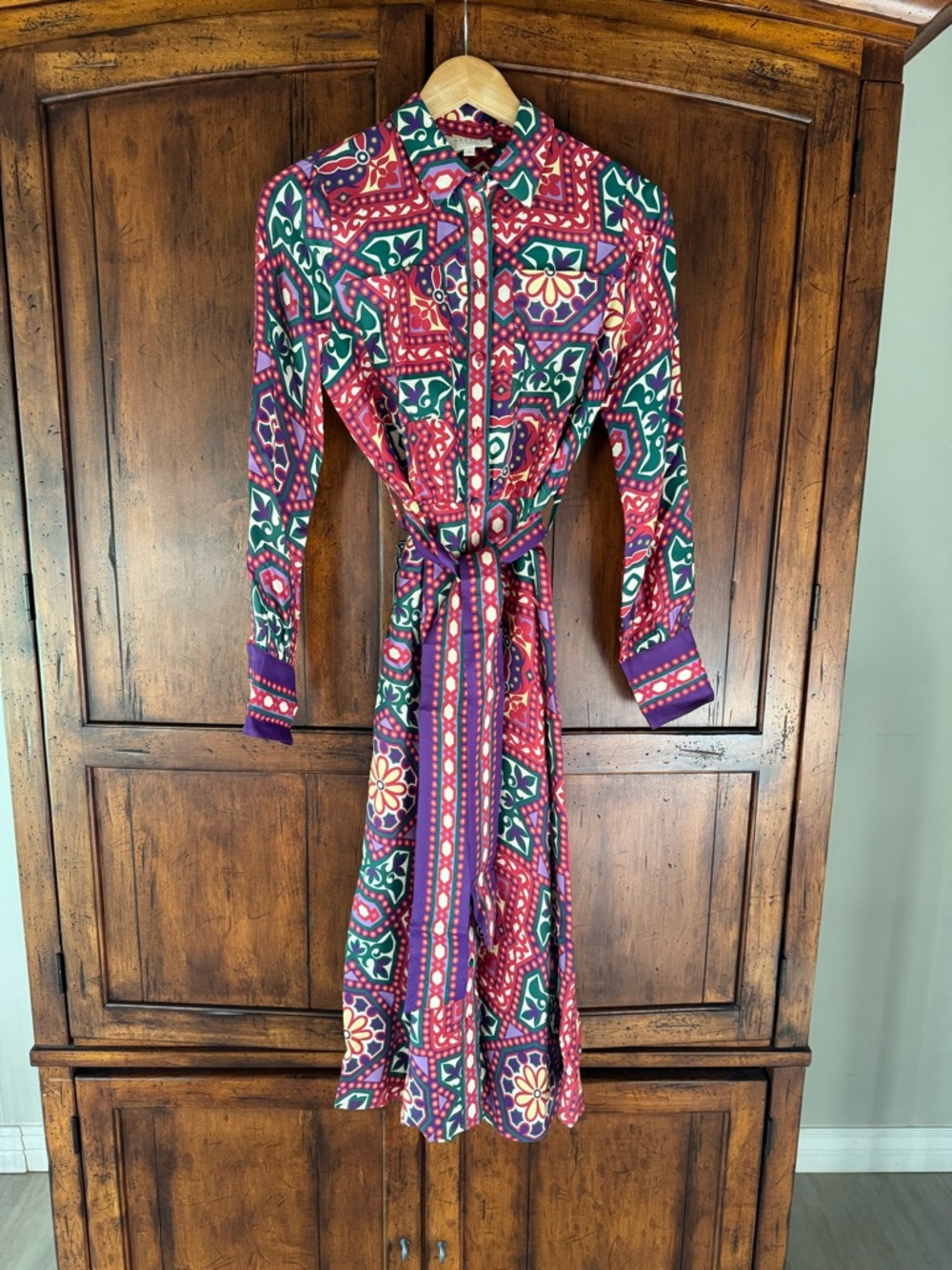 Sézane Laureana Midi Dress FR 34 - Picture 6 of 9